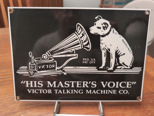 Rca nipper dog his master - his, master's