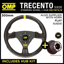 VAUXHALL CAVALIER GSI SRI 89-95 OMP TRECENTO 300mm SUEDE LEATHER STEERING WHEEL