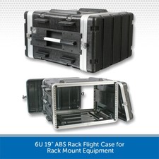 6U 19" ABS Rack Flight Case Rack Mount Equipment DJ PA DP30781