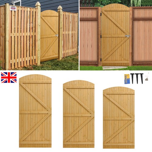 Large wooden garden - gate, pine