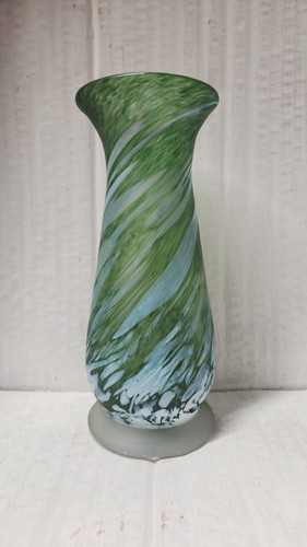 Gibraltar crystal vase - gibraltar, green