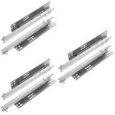  3 Pieces Drawer Sliding Rail Furniture Sliders Part Anti-tilt Slides