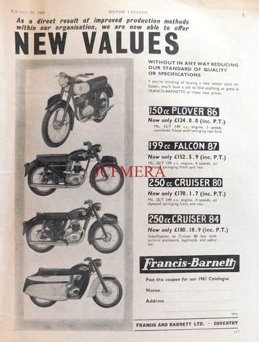 Francis barnett range with - francis-barnett,