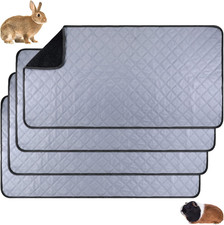 4 Pcs Guinea Pig Cage Liners Washable Small Animals Fleece Bedding Absorbent Gui