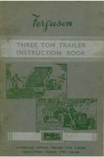 Ferguson Three Ton Trailer Operators Manual