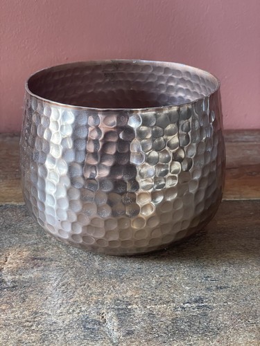Hammered copper colour metal - hammered,
