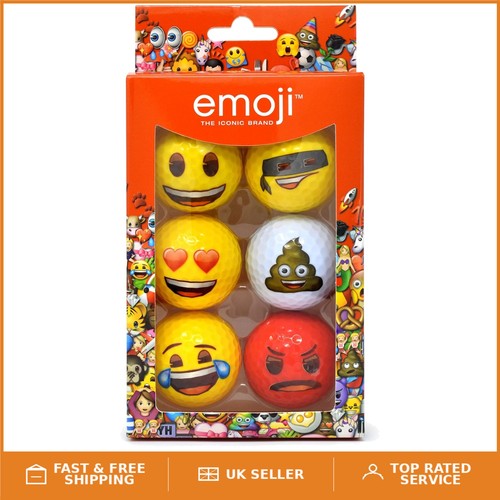 Novelty emoji golf balls - emoji,