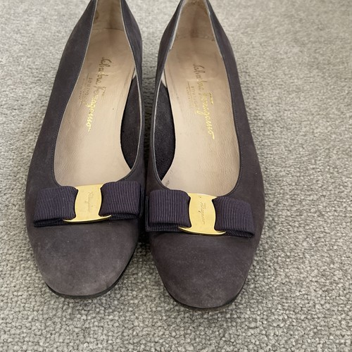 Salvatore ferragamo grey suede - ferragamo,