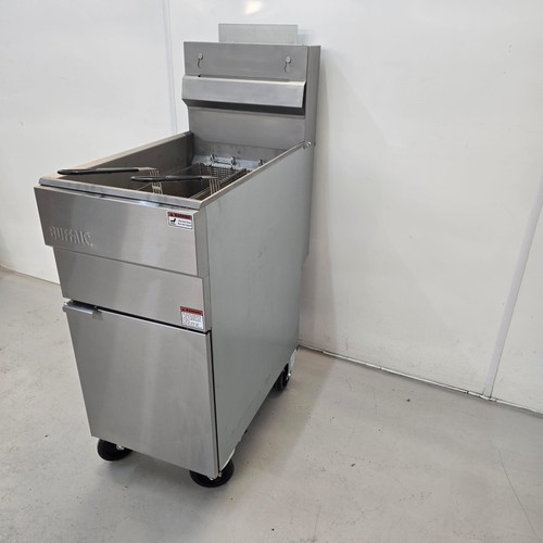 Gas fryer single tank twin - fryer,