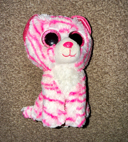Beanie boos pink white - ty,