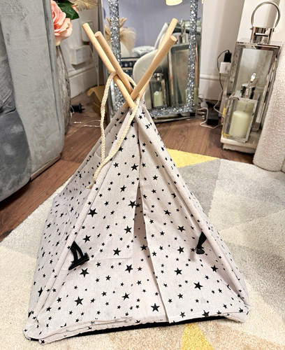 Pet foldable fabric teepee - pet,