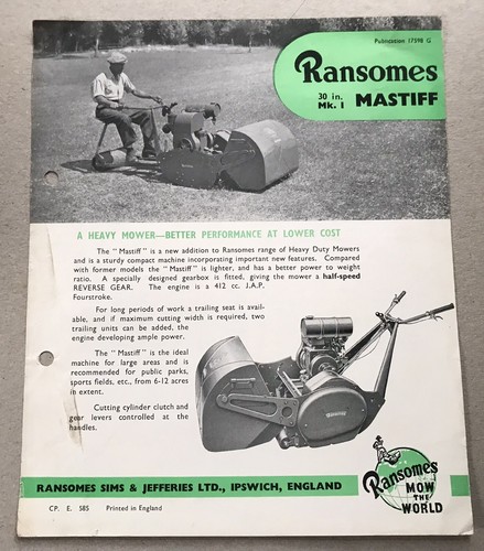 Ransomes sims jefferies - &,