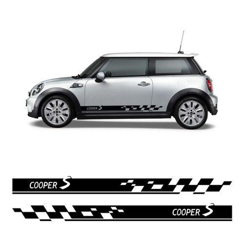 Decals side stripe cooper - decals,