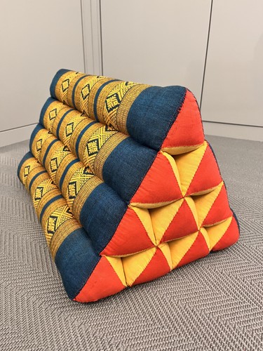 Large thai triangle cushion - large,
