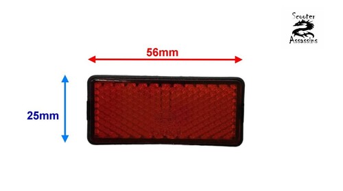 Small rear red strip stick - red,