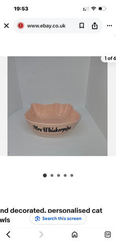 Handmade personalised cat - handmade, bowl