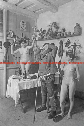 F023443 vintage nude art - f023443,