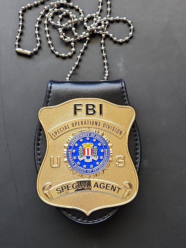 Fbi replica metal badge with - metal,
