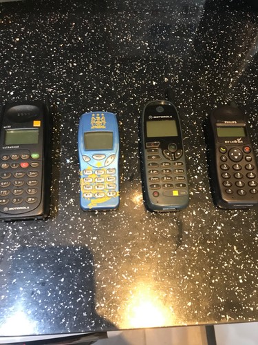 Four vintage mobile phones not - mobile,