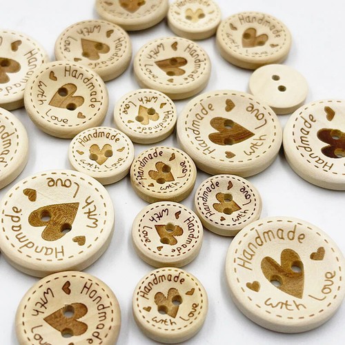 Buttons handmade with love - buttons,