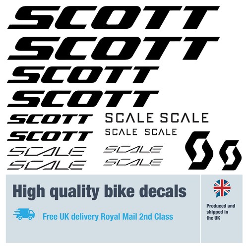 Scott scale bike decals - bike,