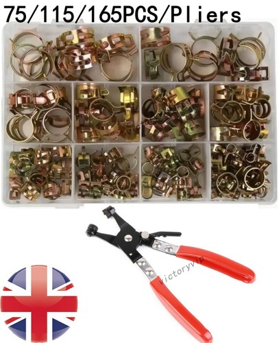 165pcs spring band hose clamps - 165pcs,