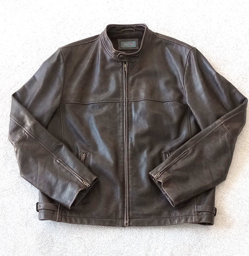 Gents retro leather moto - retro, moto/cafe