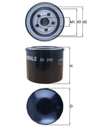 Mahle oil filter for - , mazda