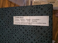 BR Carlisle Carriage Window Label – Shipley Skipton Settle Route (Paper, 1970s)