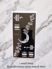 1 Sheet Reusable Henna Mehndi