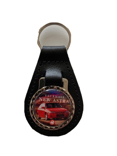 Black leather keyring - ,