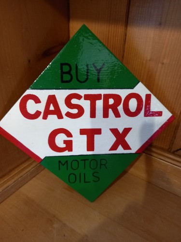 Castrol gtx advertising sign - advertising,