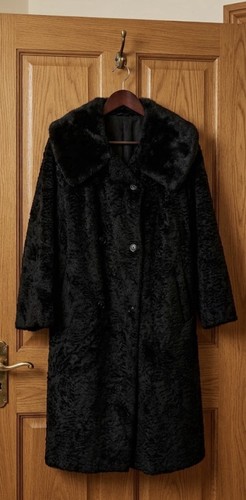 Vintage 1960s black astrakhan - vintage,