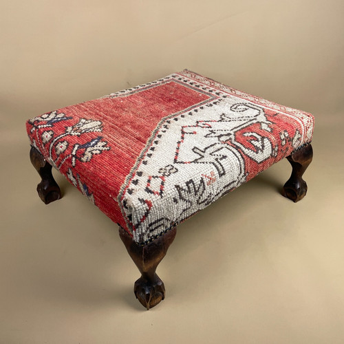 Antique wooden stool - wooden,