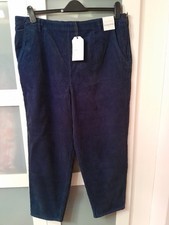 Seasalt Cornwall, porfell corduroy trousers, navy, size 18r