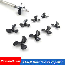 3 sheets plastic propeller ship screw 28mm-48mm for RC boat model