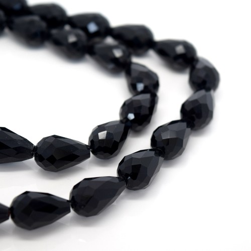 Faceted teardrop crystal - teardrop,