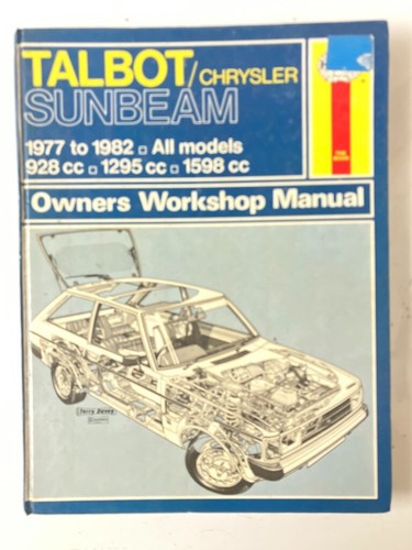 Haynes manual talbot - haynes,