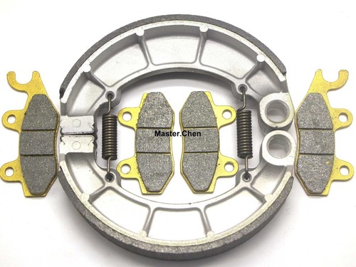 Front brake pads rear shoes - front,