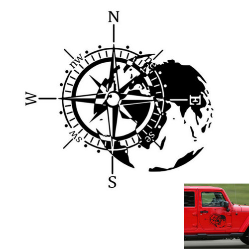 Vinyl sticker compass totem - vinyl,