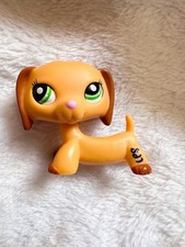 Hasbro Littlest Pet Shop #2597 Dachshund Dog Solid Yellow Blind Bag LPS