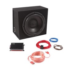 12in Vibe Pulse Car Audio Sub Subwoofer with amplifier amp wiring kit 1050w MAX 