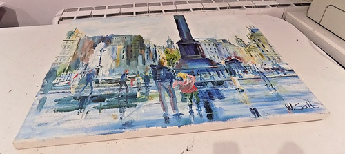 Canvas oil painting - oil, of