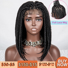 14 Inches Short Braided Wigs Synthetic Full Lace Wigs forBraids Synthetic Lace