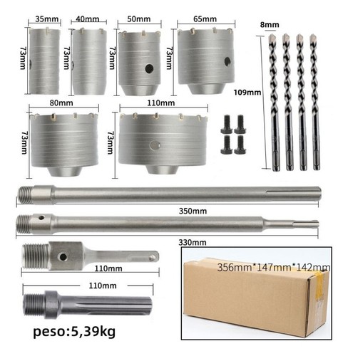 Concrete hole saw kit - concrete, wall
