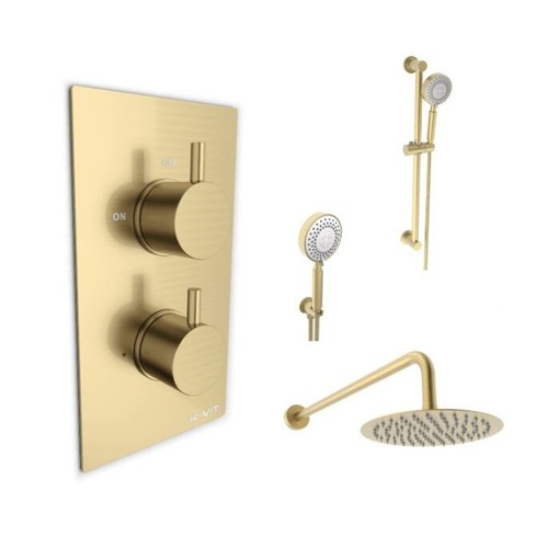 Round concealed thermostatic - round,