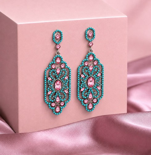 Elegant pink crystal and - pink,