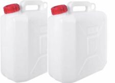2x 10L Plastic Camping Water Storage Food Safe Petrol Diesel Fuel Jerry Can