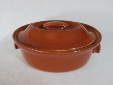 Lovatts Langley Ware Brown Casserole Dish & Lid Vintage Hand Made Pottery Glazed
