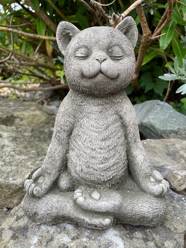 Stone garden ornament - ornament, yoga